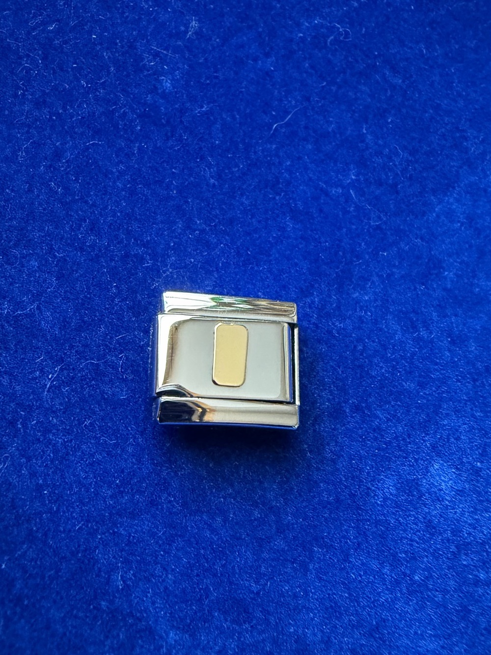 Letter “I” 18k OG Manuel Zed Italian Charm